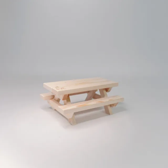 Jouw Konijn Originals Picknicktafel XS vurenhout