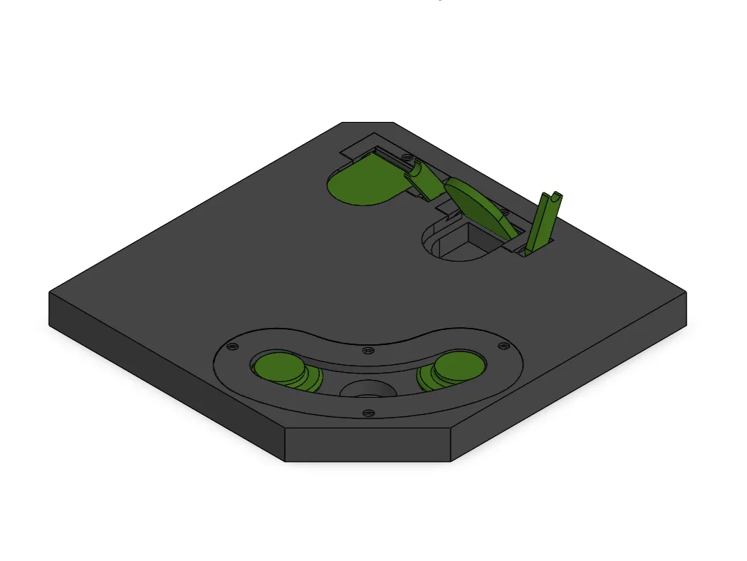 Niborprints Magnetische Speelgoedplank 2.0 foerageerspeelgoed zwart forest green