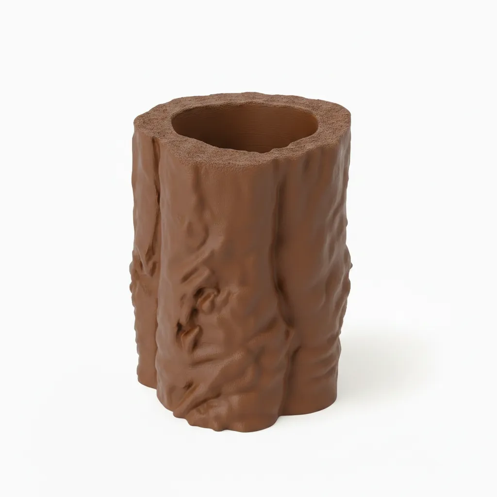 Niborprints Boomstronk Schuilplek klein bruin 16,5 cm tunnel