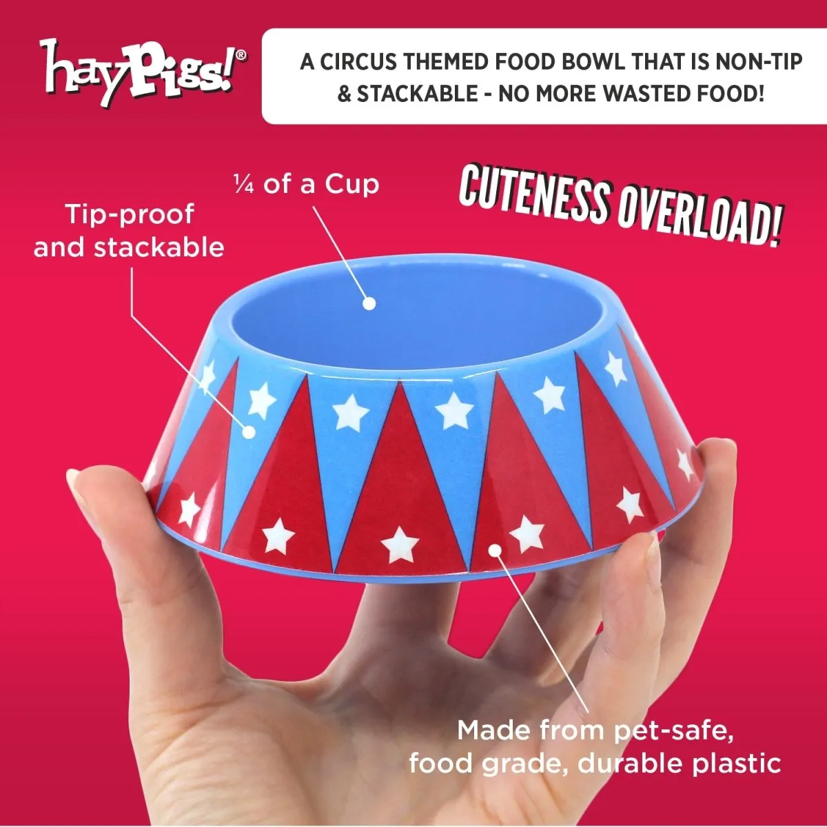 HayPigs Junior Food Tamer voerbakje mini kantelvast