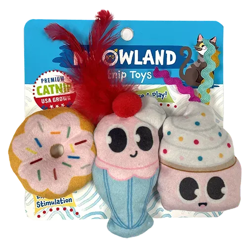 Natures Instinct Meowland Treat Catnip kattenspeeltje 3 stuks