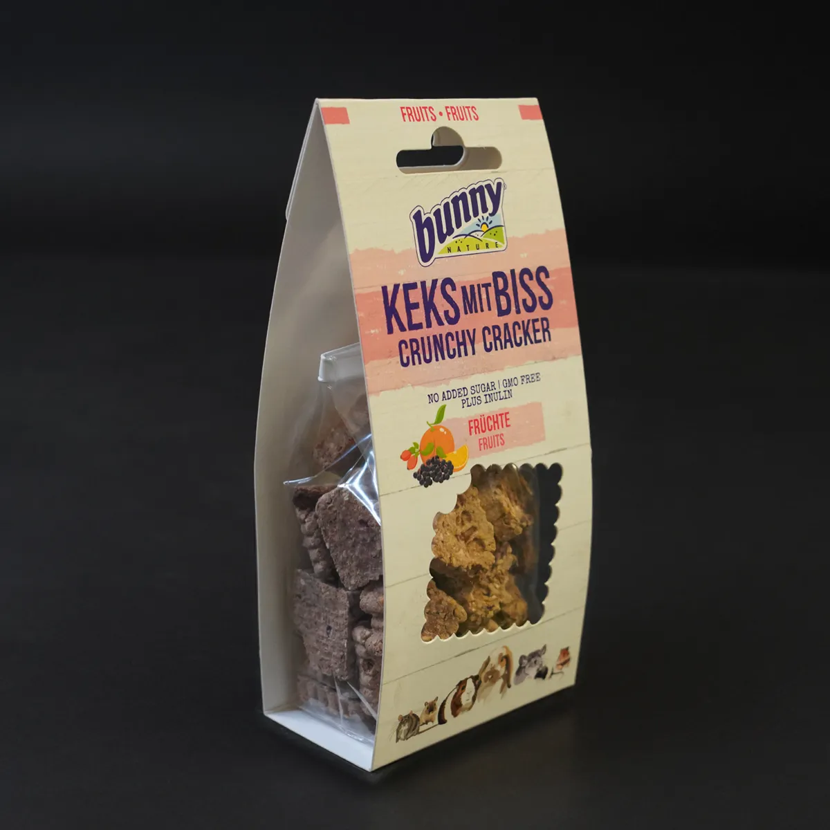 Bunny Nature Crunchy Cracker snack fruit cavia suikervrij