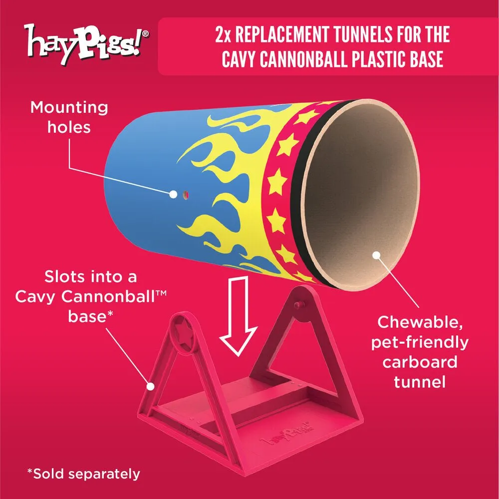 HayPigs Cavy Cannonball kartonnen tunnels 2 stuks knaagbaar