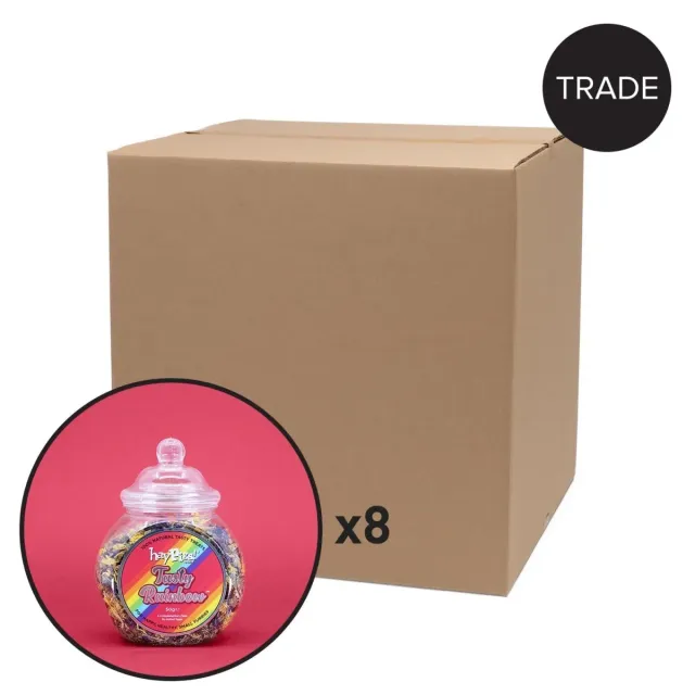 HayPigs Tasty Rainbow snack bloemenmix 8x50g pot