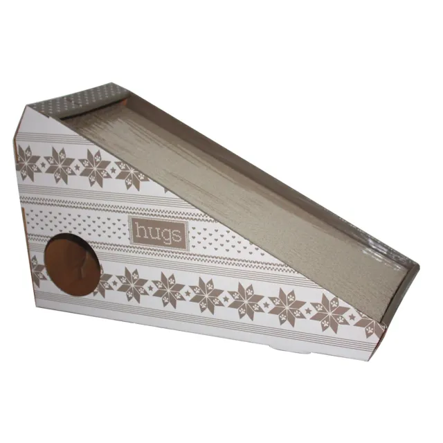 Nature First Ramp Cardboard krabplank karton met catnip