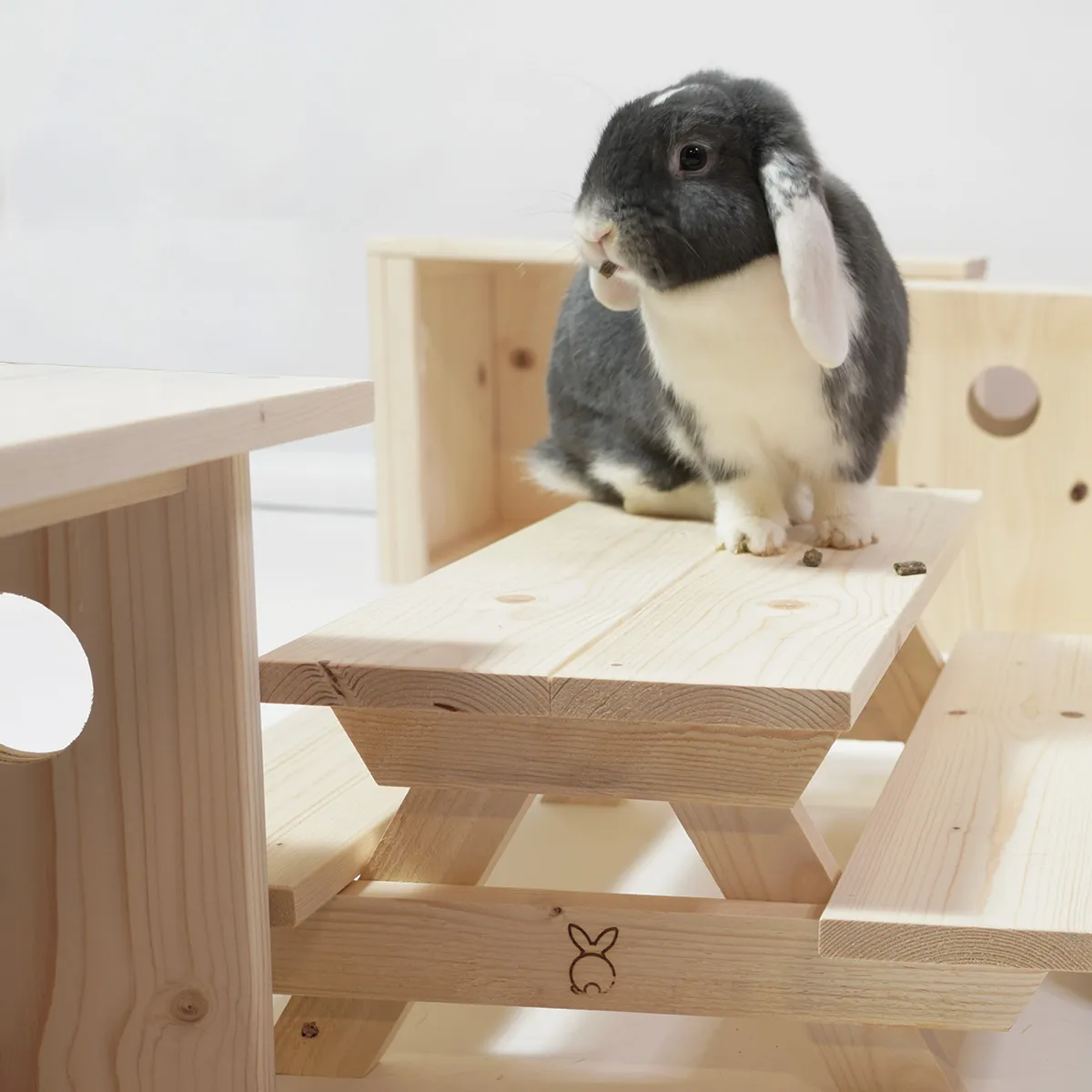 Jouw Konijn Originals Picknicktafel M snacktafel vurenhout