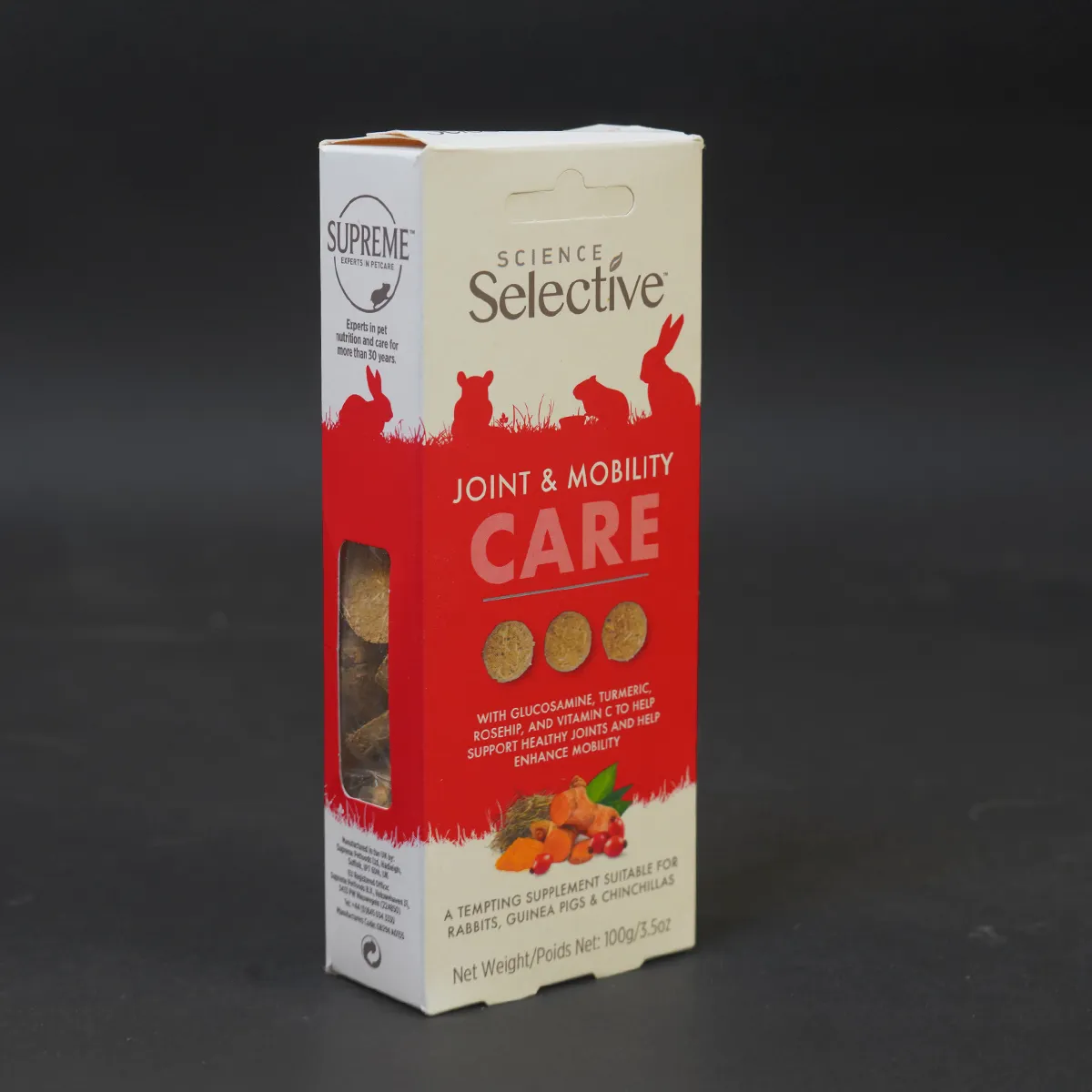 Jouw Cavia Care treats joint mobility graanvrije snack kurkuma