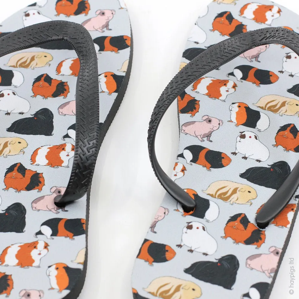 HayPigs Summer PigFest slippers cavia print medium