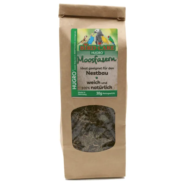 Bounty Paradise BirdCare Mosvezel nestmateriaal 30 gram natuur