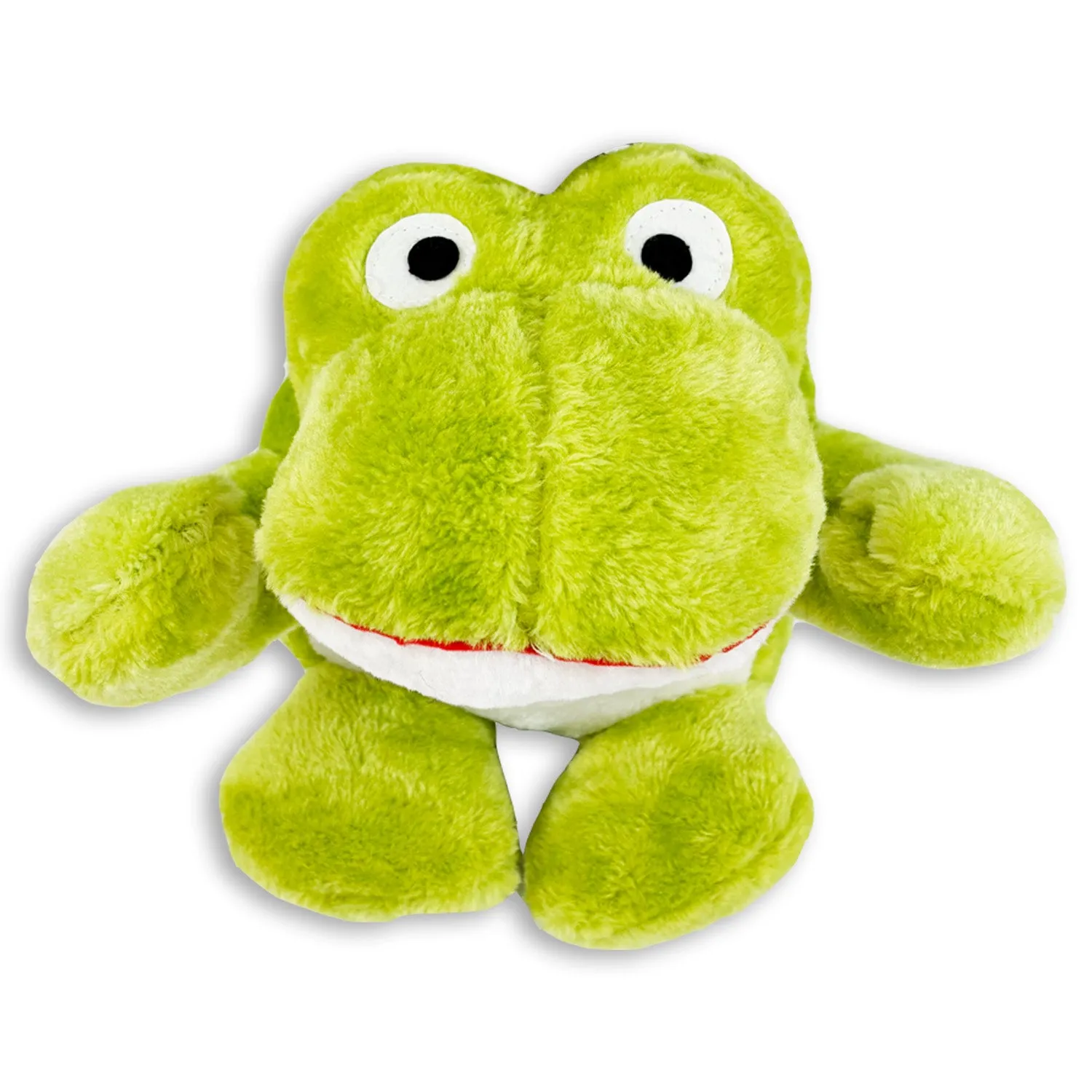 Nature First Big Buddie Fritz the Frog pluche hondenspeeltje met piep