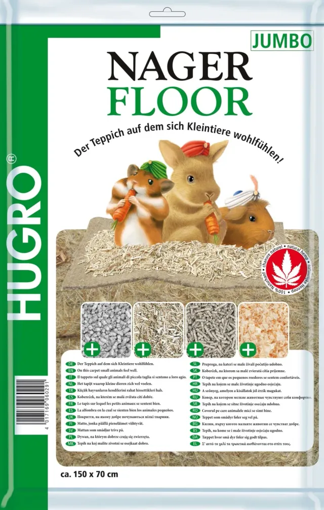 Bounty Paradise Nagerfloor hennepmat bodembedekking stofarm