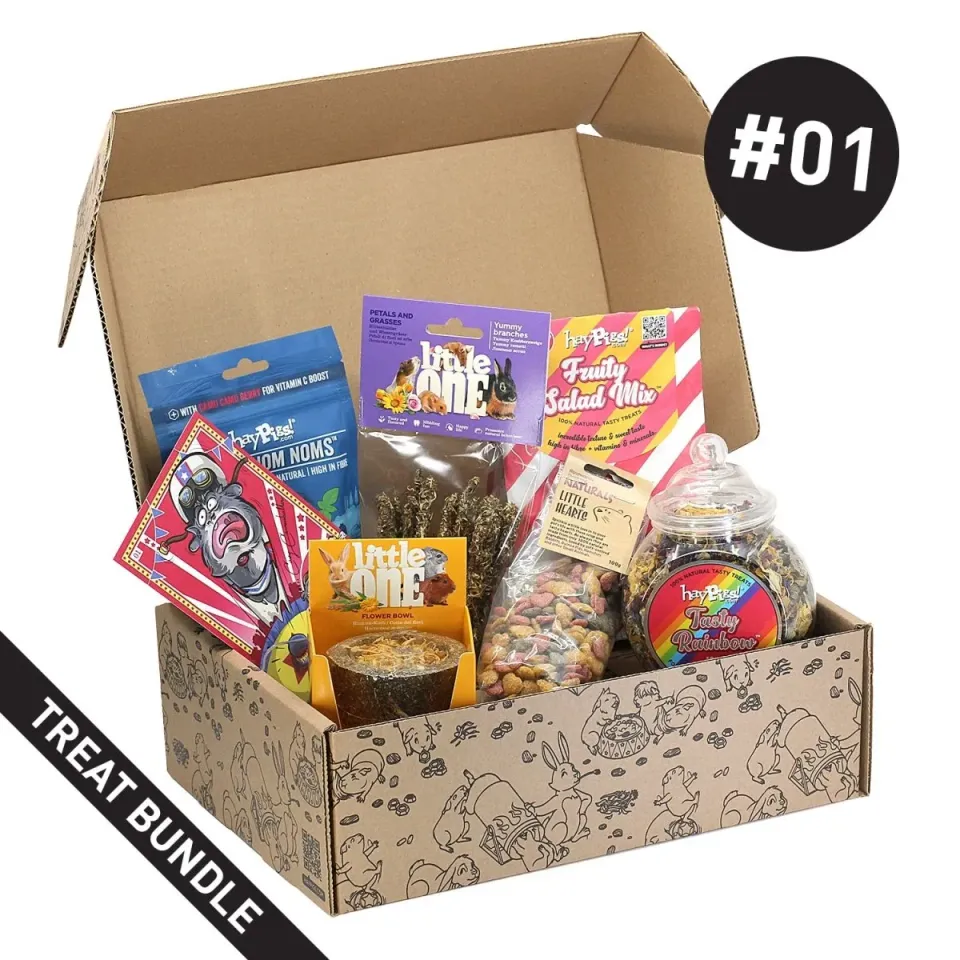 HayPigs Treat Box 01 snackbox cavia konijn 7-delig