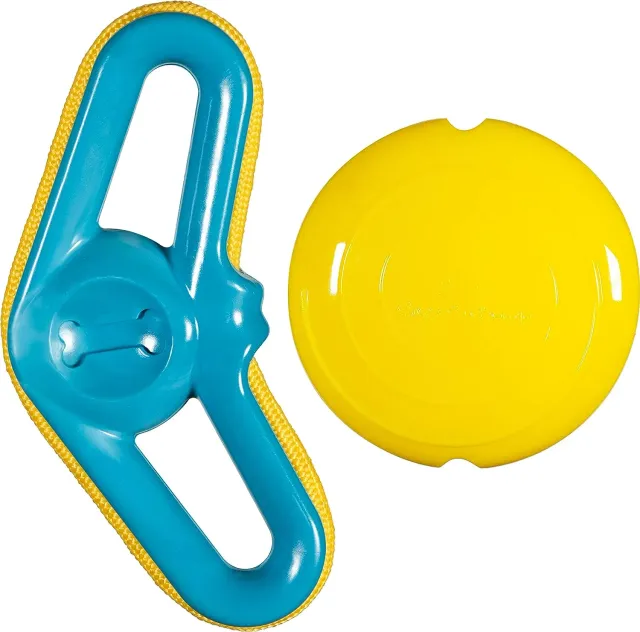 Chase n Chomp Flying Fetch hondenspeelgoed frisbee 2 stuks