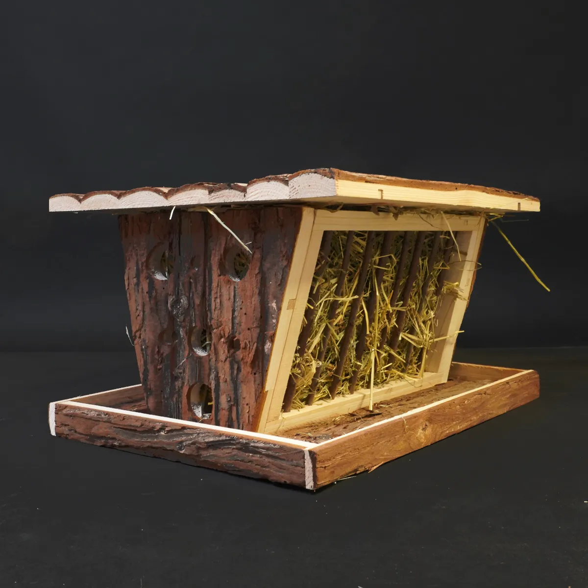 Jouw Cavia Double hay rack houten hooiruif dubbel