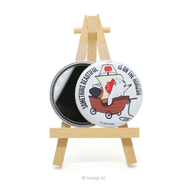 HayPigs Piggin Awesome zakspiegel Horizon metaal 76mm