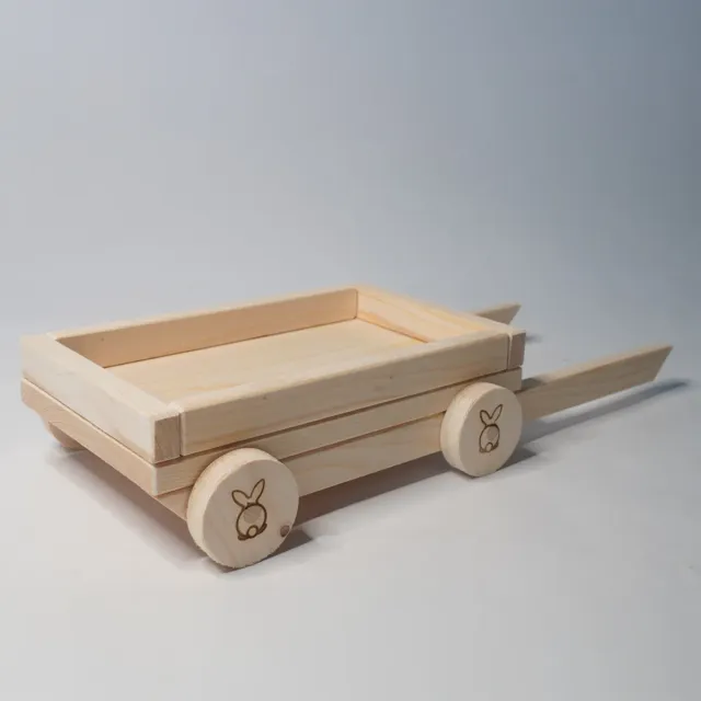 Jouw Konijn Originals Snackwagen snackkar m onbewerkt vuren