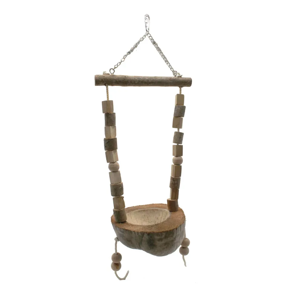 Bounty Paradise Java Swing vogelschommel hout kokos
