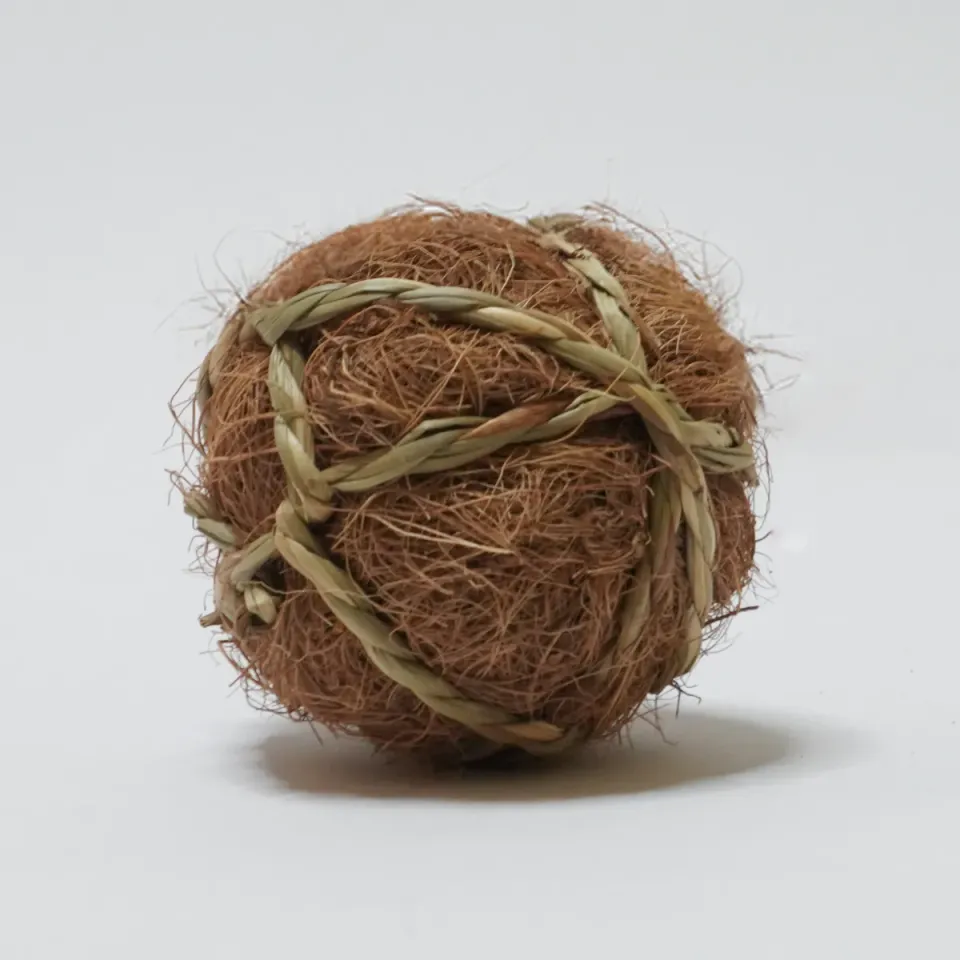 Jouw Konijn Originals Kokosbal knaagspeelbal zeegras