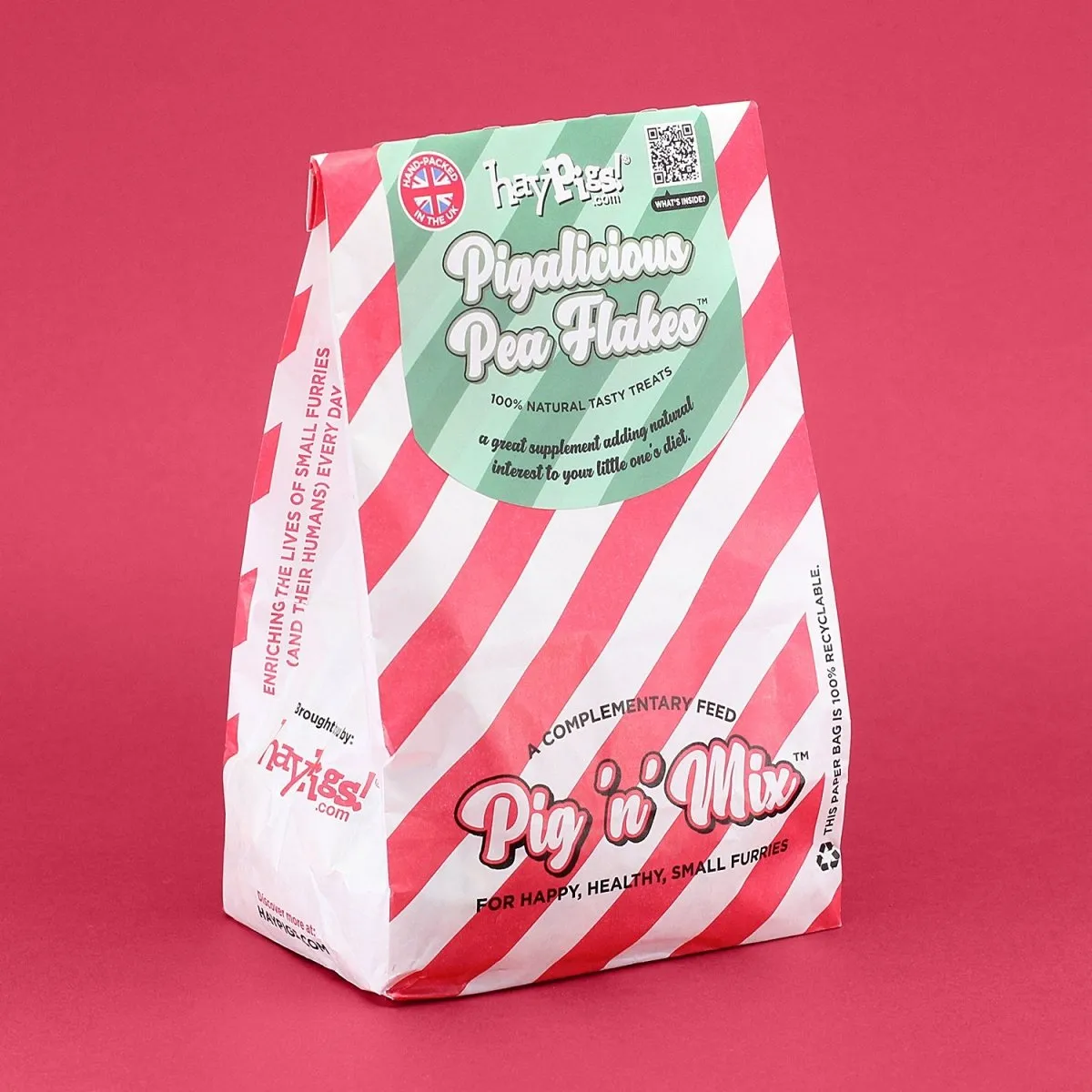 HayPigs Pigalicious Pea Flakes snack 6x300g erwtenvlokken