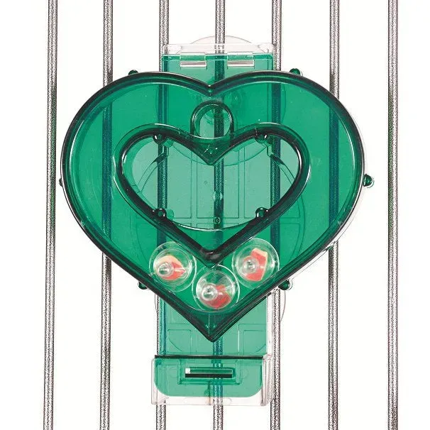 Natures Instinct Mastermind Heart vogelspeelgoed snoepdispenser polycarbonaat