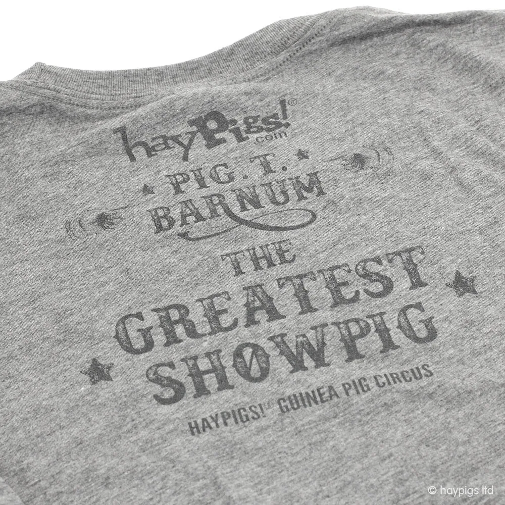 HayPigs Pig. T. Barnum T-shirt unisex grijs XL katoenmix