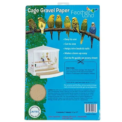 Natures Instinct Cage Gravel Paper kooipapier grind vinken
