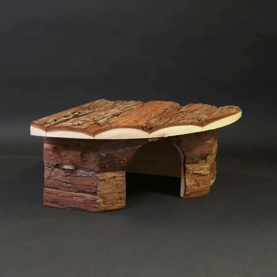Jouw Cavia Hide Triangle S schuilhuis cavia hout knaagbaar