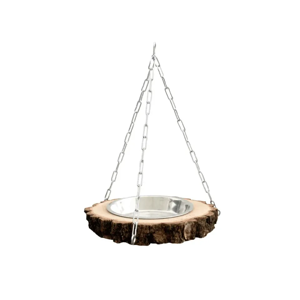 Bounty Paradise voerbakje berkenhout 20 cm ophangbaar
