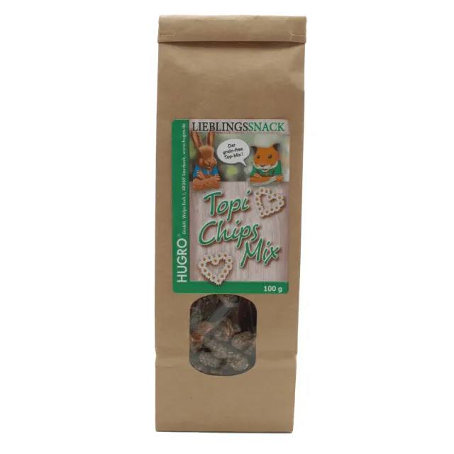 Bounty Paradise Topi Chips Mix snack 5 soorten knaagdier