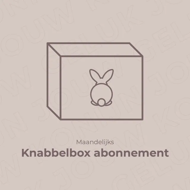 Jouw Konijn Originals Knabbelbox abonnement maandelijks