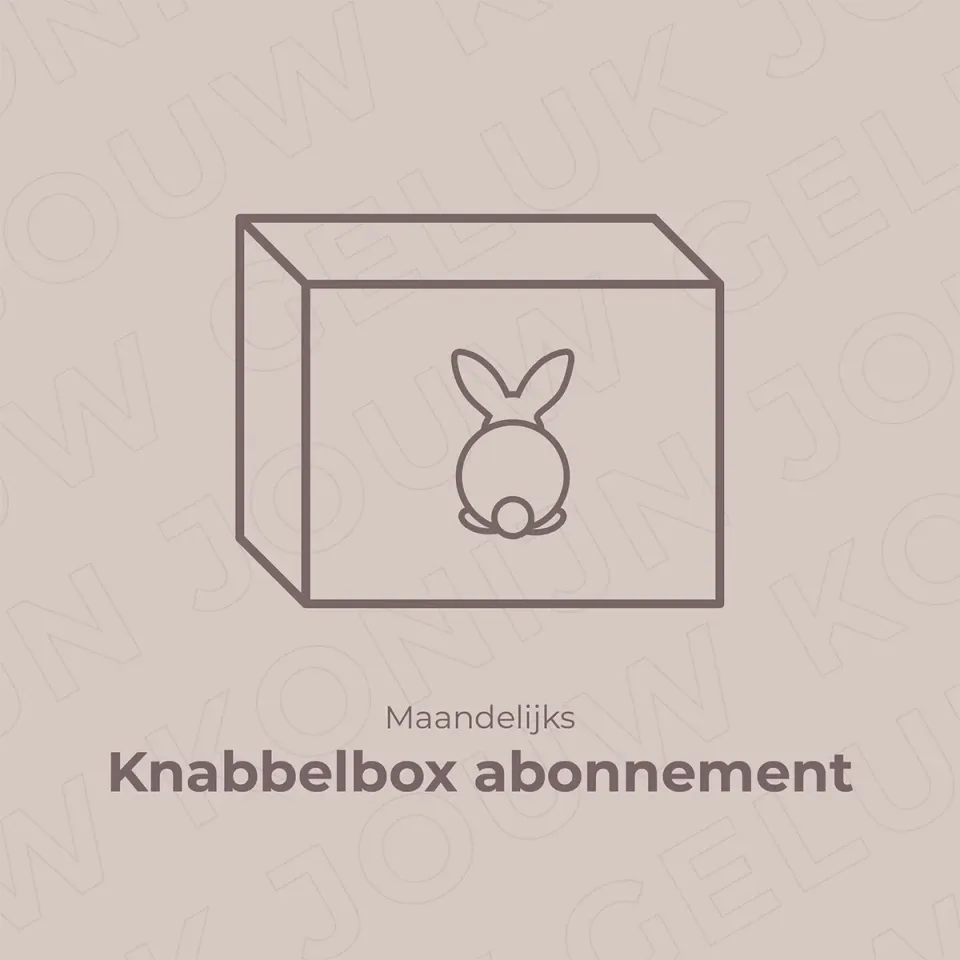 Jouw Konijn Originals Knabbelbox abonnement maandelijks