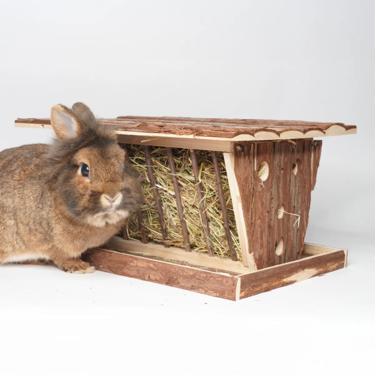 Jouw Konijn Originals Double Hay Rack hooiruif hout dubbel