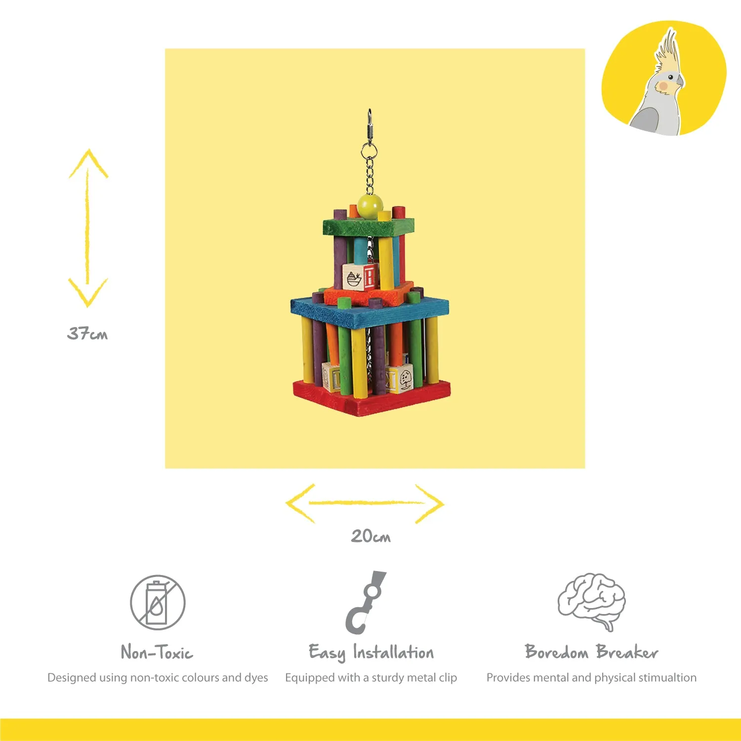 Nature First Building Block Maze vogelspeelgoed doolhof hout