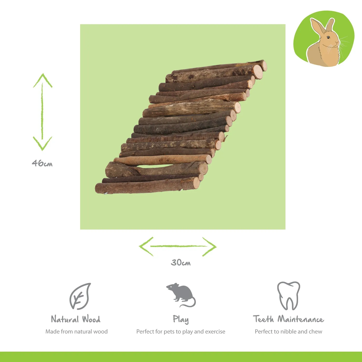 Nature First Small Animal Playstix knaagspeelgoed hout natuurlijk