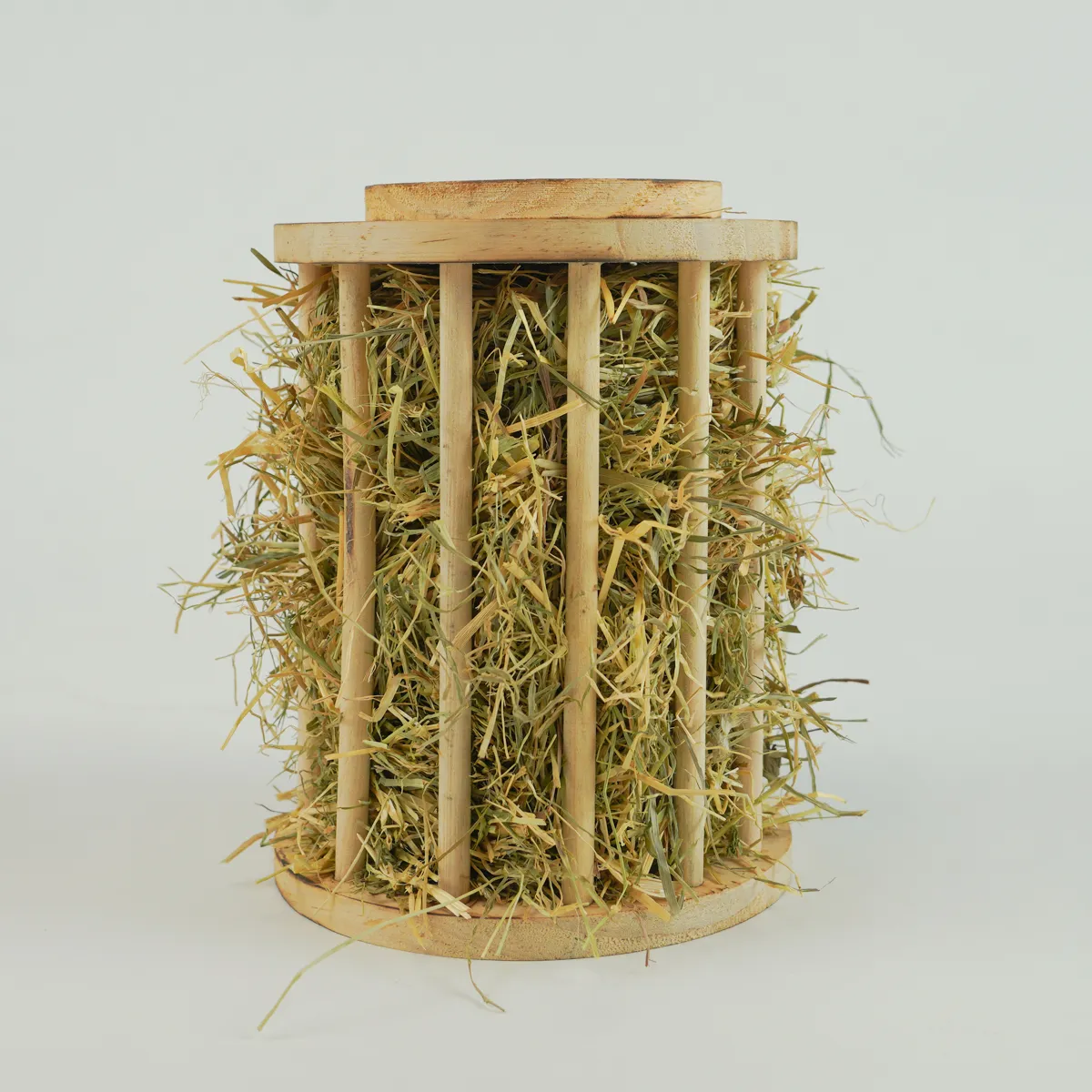 Jouw Konijn Originals Hay Stand Round hooiruif hout