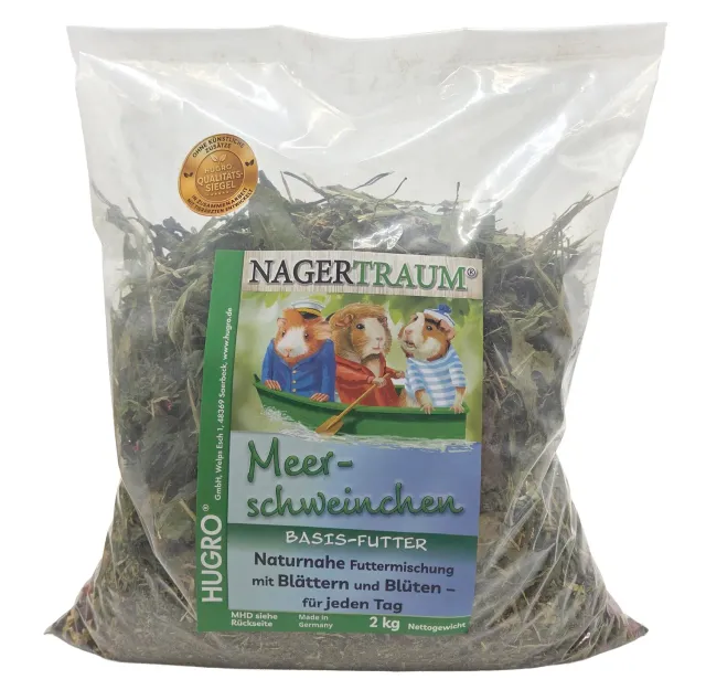 Hugro Basisfutter Meerschweinchen caviavoer structuurrijk aanvullend