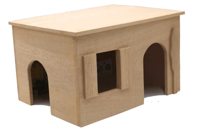 Bounty Paradise Teutohütte XL houten huisje 40 cm durianhout
