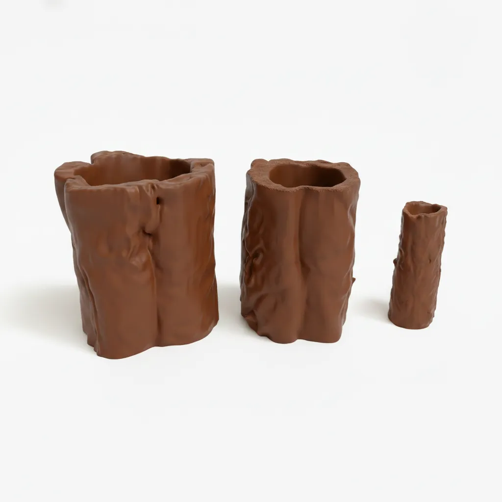 Niborprints Boomstronk Schuilplek klein bruin 16,5 cm tunnel