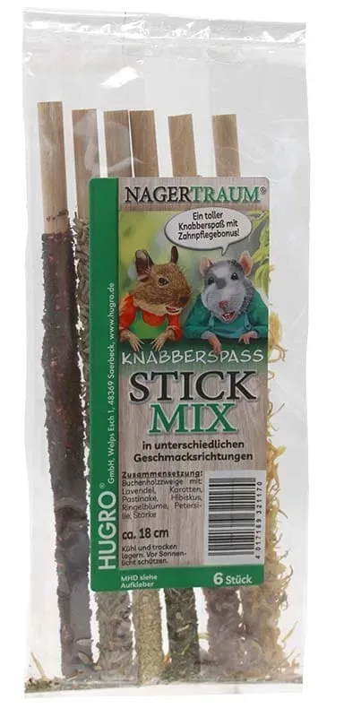 Bounty Paradise StickMix knaagstengels 6 stuks 18 cm groente