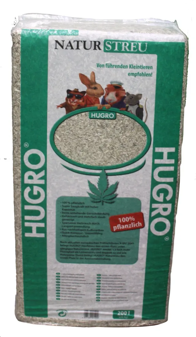 Hugro Naturstreu hennepstrooisel bodembedekking 20 kg