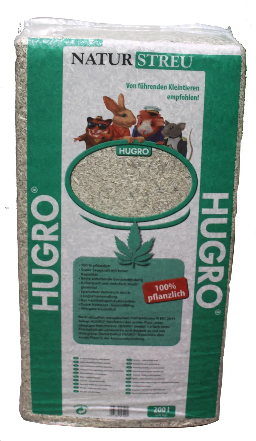 Hugro Naturstreu hennepstrooisel bodembedekking 20 kg