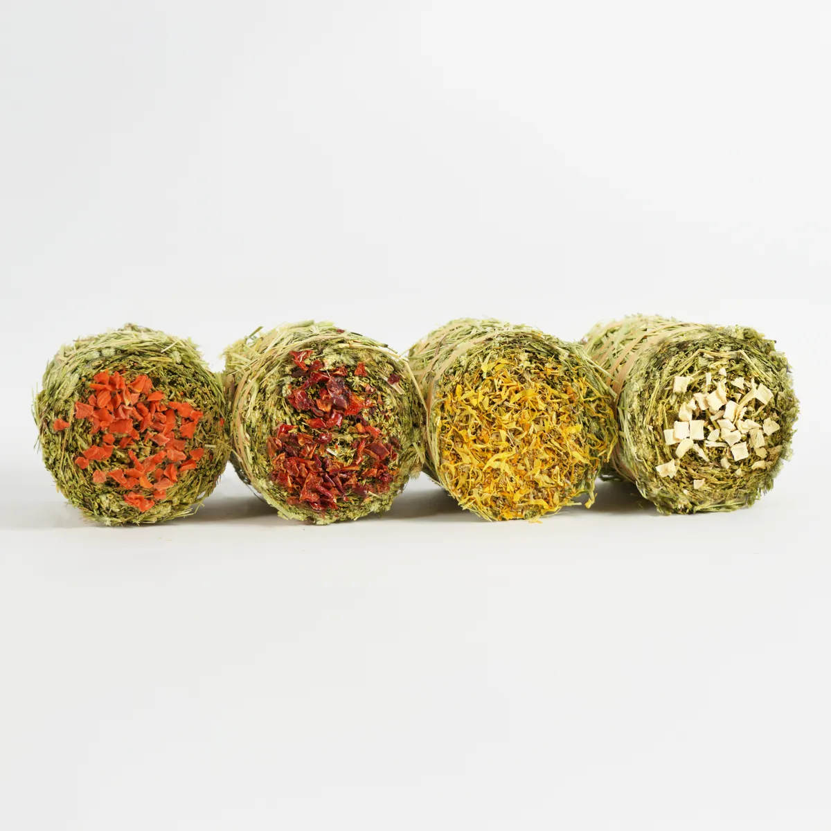 Jouw Konijn Originals Hay Cake Box hooirol set van 2 met topping