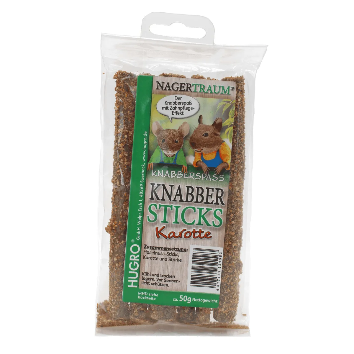 Bounty Paradise Knabber-Sticks knaagsticks wortel met hazelnoot