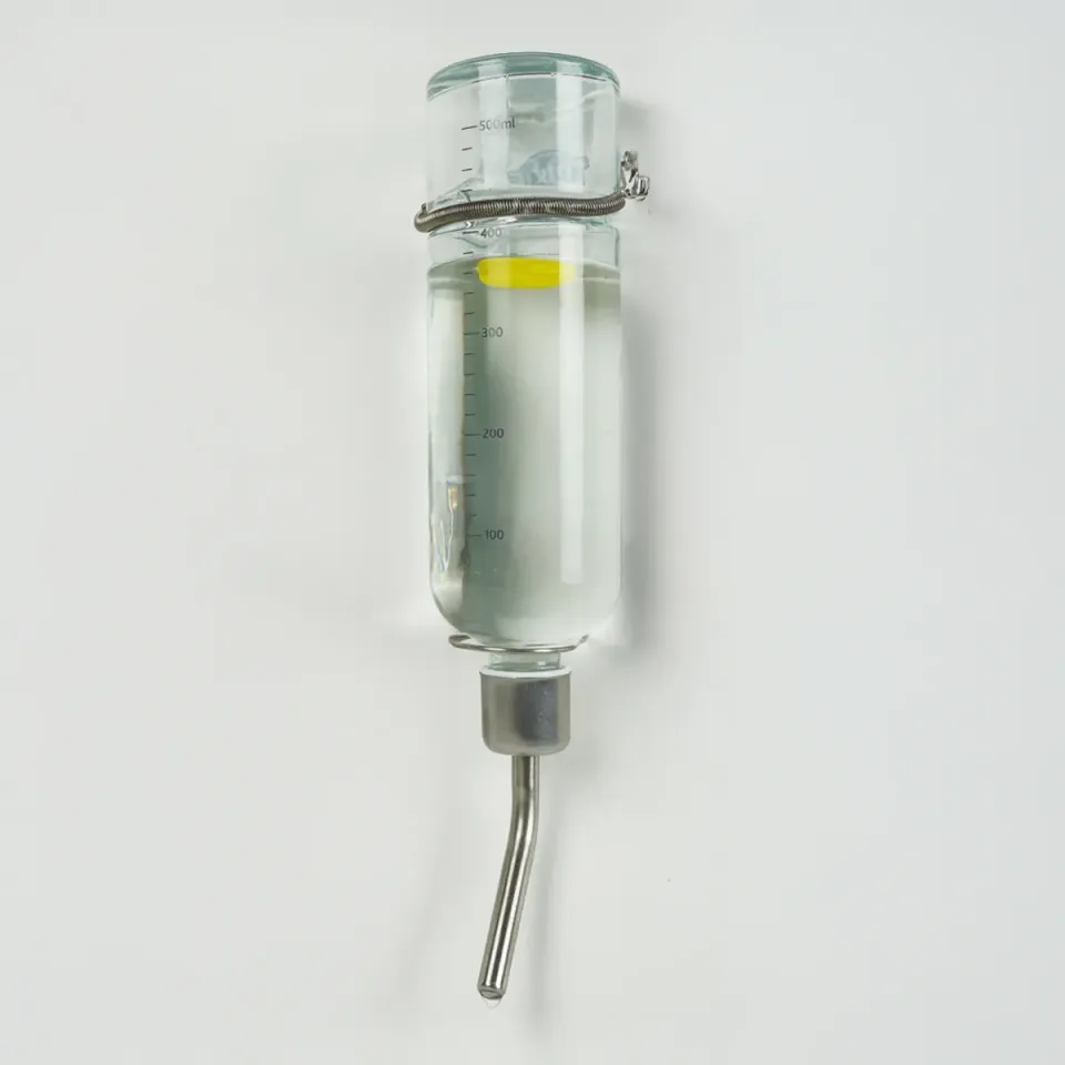 Jouw Konijn Originals waterfles glas L met maiskolfje