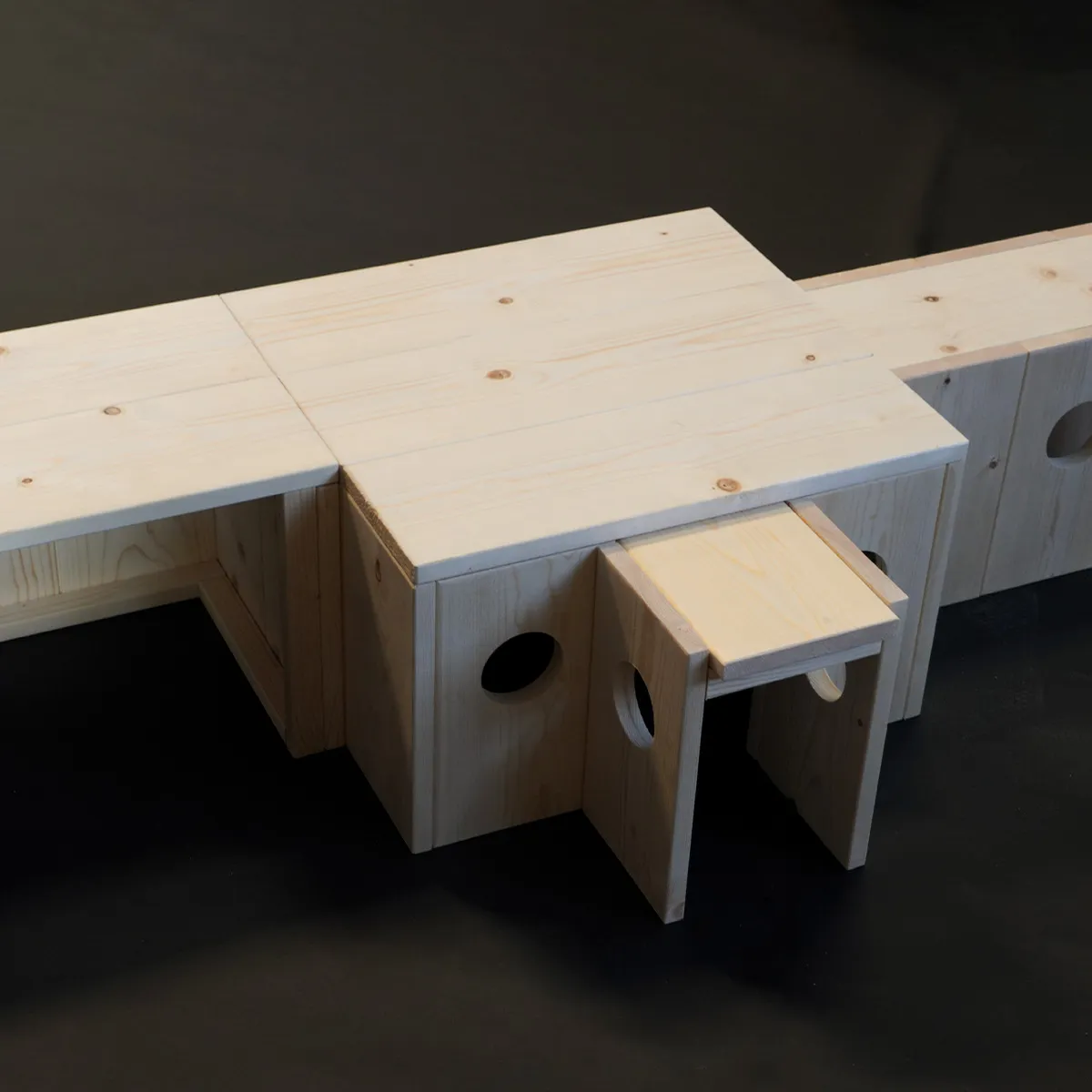 Jouw Cavia Frigg Tunnel S houten schuiltunnel