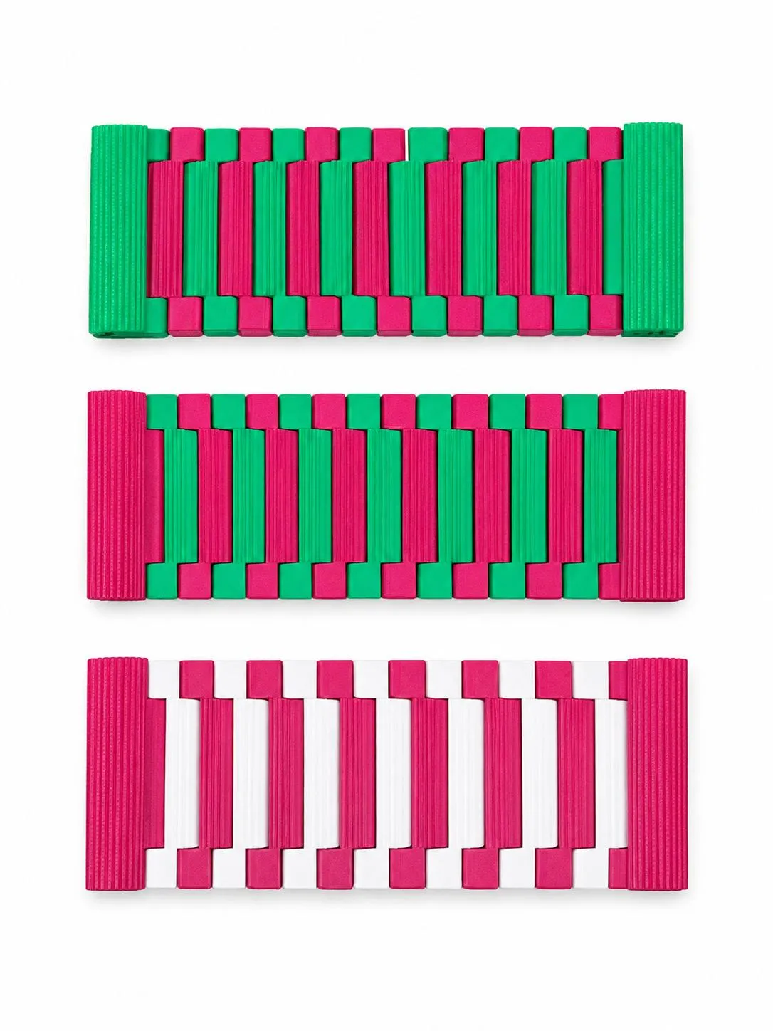 Niborprints hangbrug kerst speelgoed groen-rood M 31cm
