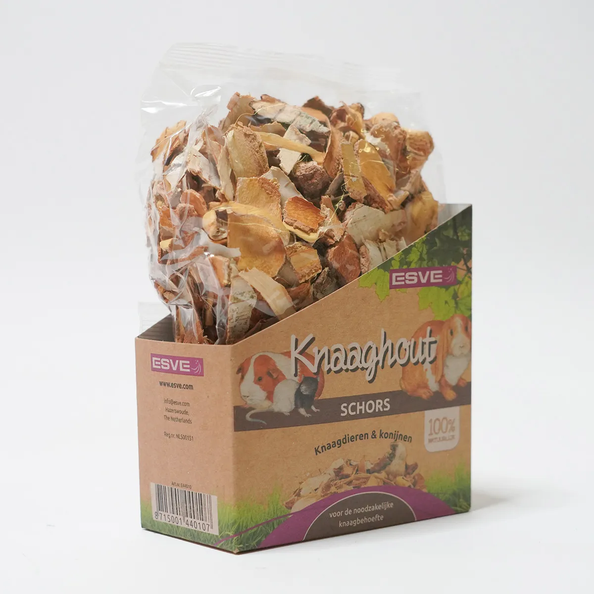 Jouw Konijn Originals Knabbelhout Schors knaagsnack natuurlijk