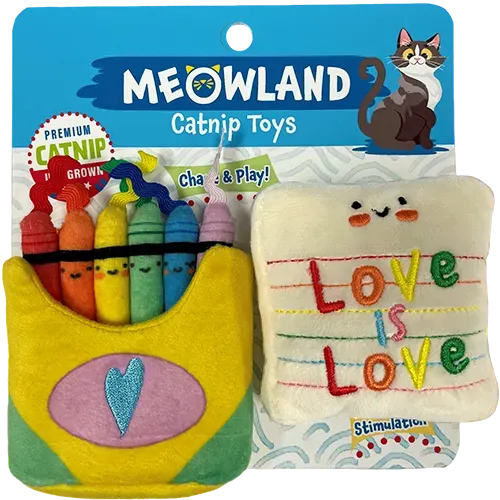 Meowland Doodle Catnip kattenspeelgoed 2 stuks