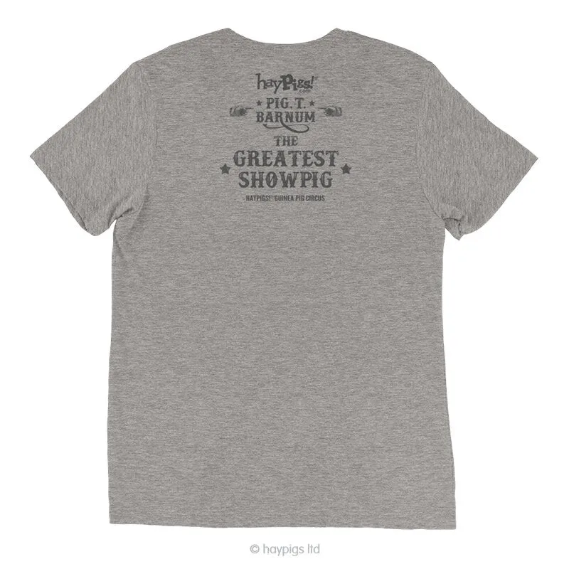 HayPigs Pig. T. Barnum T-shirt unisex grijs XL katoenmix