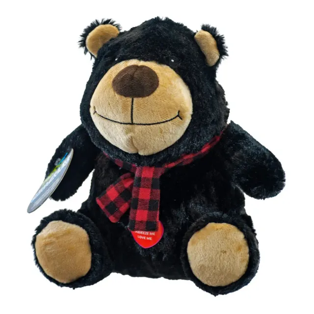 Natures Instinct Chuckles Holiday Bear pluche hondenspeelgoed
